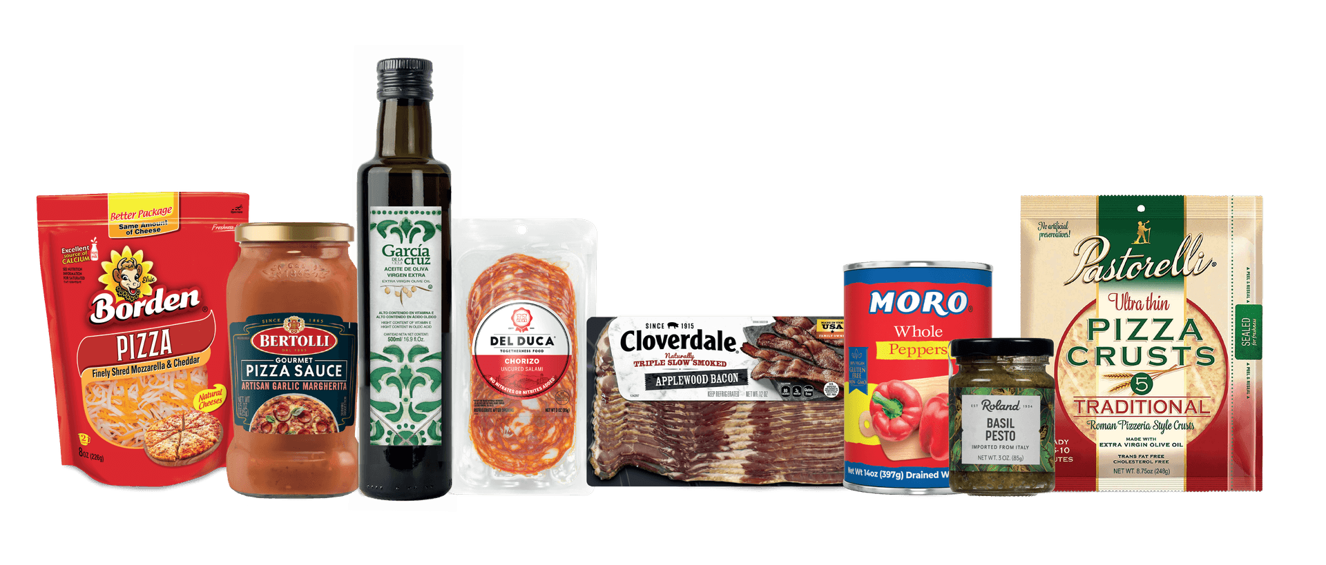 Productos participantes: Borden, Bertolli, Cloverdale, Del Duca, Moro, Pastorelli y más